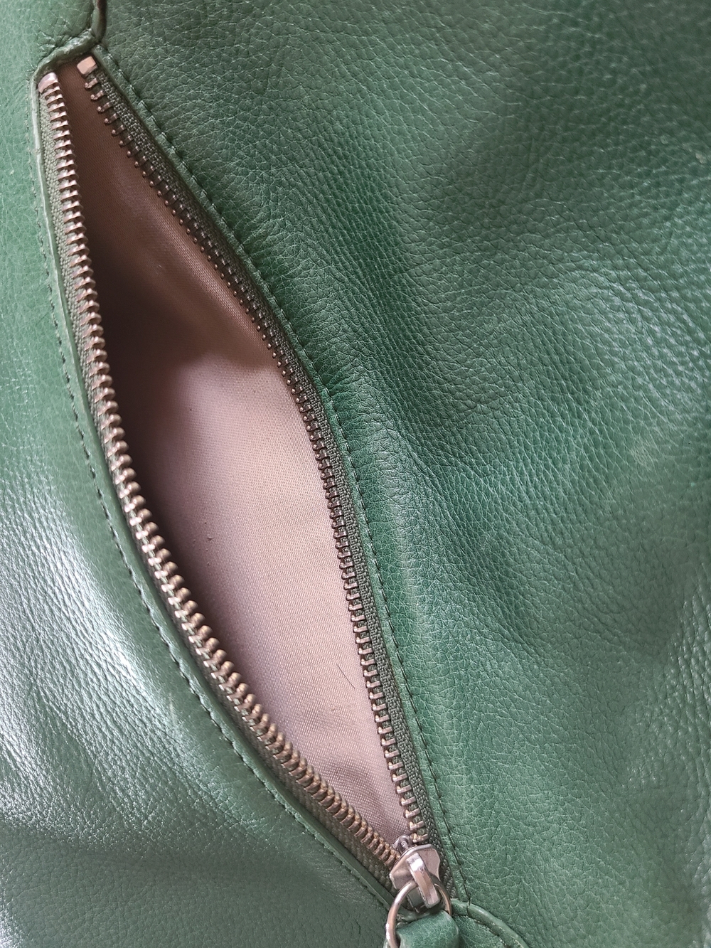 Foley + Corinna Green Leather Shoulder Tote - Picture 6 of 13